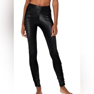 Alo Yoga High Waist Cinched Shiny Black Legging size Small